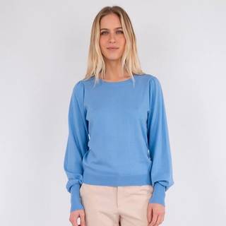 Magdalena Solid Striktrøje, Sky Blue, 34