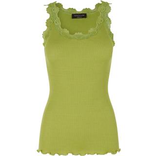 Rosemunde Copenhagen Silke Top w lace Avokado Grøn-S