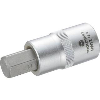 TOOLCRAFT 816160 Unbrako Topnøgle-bit-indsats 12 mm 1/2