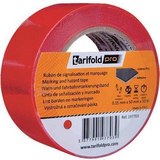 Tarifold markeringstape 50mm x 33 meter rød