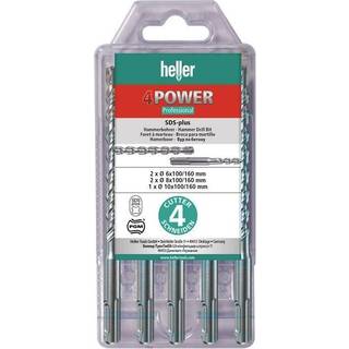 Heller 4 skær hammerbor sæt str. 6/8/10mm pk. á 5 bor