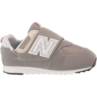 574 NEW-B Hook & Loop Sneakers, Raincloud/Silver Metallic, 26
