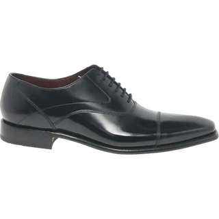 Loake Loake Black Sharp Polished Leather Toe Cap Oxford Shoes