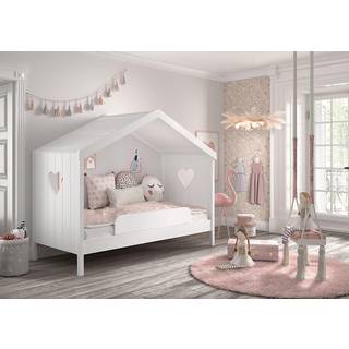 Hus seng til børn AMORI sæt – hvid, 90 × 200 cm