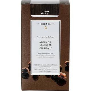 Korres Argan Oil Permanent hårfarve Med Arganolie Skygge 4.77 Dark Choco 50 ml - 50 ml