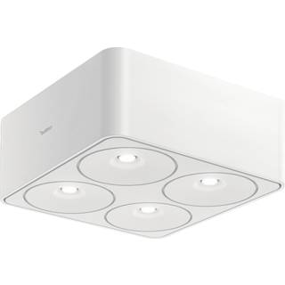 Nimbus Downlight Q Four, dæmpbar, Hvid/opal, Gangområde, Aluminium, Moderne