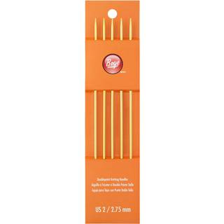 Boye 3236307002m Aluminium Dobbelt spidsstrikningsnål Sæt os størrelse 2 7 """" L 5pcs