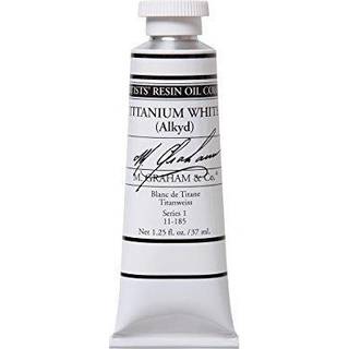 M. graham kunstner olie maling titanium hvid hurtig t?r 1,25 oz/37 ml r?r