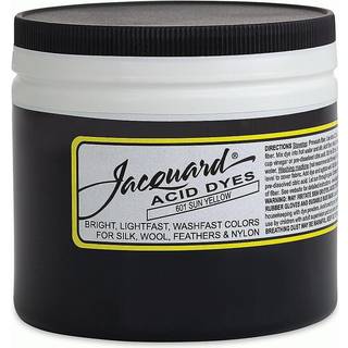 Jacquard Acid Dye - Sun Yellow - 8 oz netto wt - syrefarvestof til uld - silke - fjer - og nyloner - str?lende colorfast og meget koncentreret