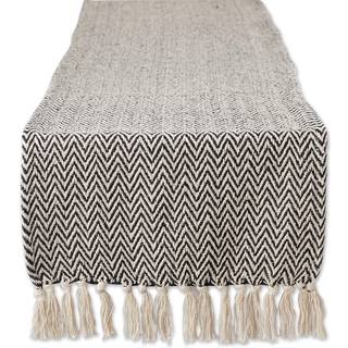 DII Black Chevron Table Runner 15x108