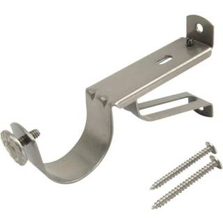 Rod Desyne Sinlge (1,5 BKT PCS) -Satin Nickel Single Bracket Piece 1 Count (Pack of 1)