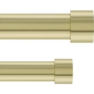 Cappa dobbelt gardinstang - Guldfarvet - Flere Størrelser (Variant: 91-168 cm)