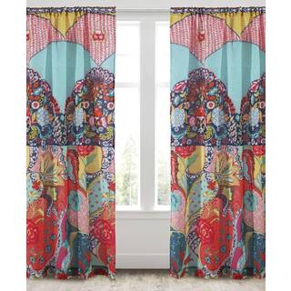 Levtex Home - Jules - Drape Panel/Curtain (55x84in.) Med stanglomme - Bohemsk - Teal Orange Gul Green Blue Red Black - Bomuld