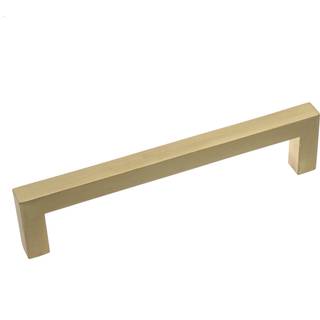 Gliderithardware 5-1/16 """" 128mm Center Solid Square Cabinet Bar Pull Handles-5-3/8 """" Længde Satin Gold 21683-128