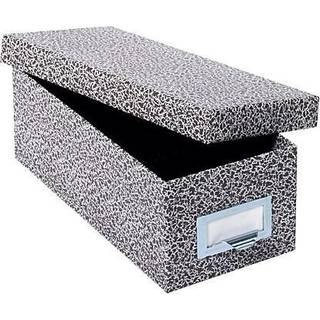 GLOBE-WEIS/PENDAFLEX FIBERBOARD-indekskortopbevaringsboks 5 x 8 tommer sort agat (95 BLA)