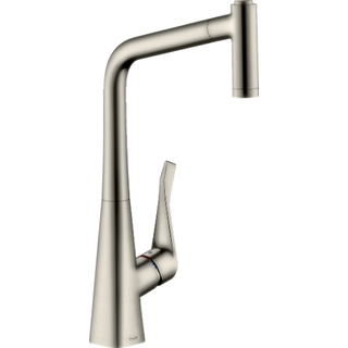 Hansgrohe Metris M71 køkkenarmatur 320, med udtræksbruser, Rustfrit stål