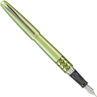 Pilot Mr Retro Pop Collection Fountain Pen in Gift Box Gr?n t?nde med marmor Accent Medium Point Rustfrit st?l NIB Refillable Black Ink (91441)