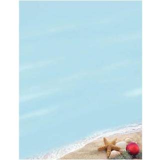 Store papirer! Beachy Holiday Letterhead 80 Count 11 """" X 8.5 """" (2017017)