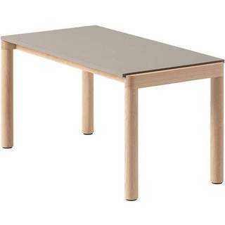 Muuto Couple Coffee Table 40X84 I Plain - Lyseblå/Eg Taupe/Oak