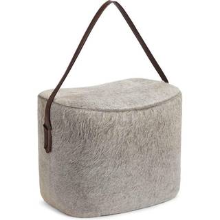 Puf med håndtag | Koskind | 45x82x38 cm