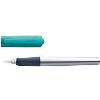 LAMY nexx smaragd - Fyldepen med skridsikkert greb & spids af poleret st?l i st?rrelse A - trekantet aluminiumshus - inklusive LAMY T 10 bl? patr