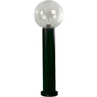 Sort pullertlampe med blæreglas
