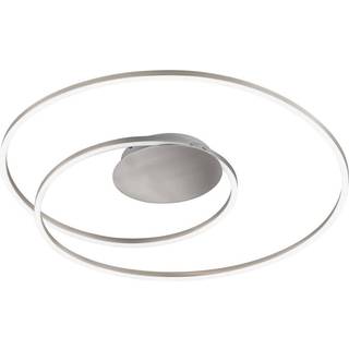 LED-loftslampe Holy Ø 49cm nikkel mat