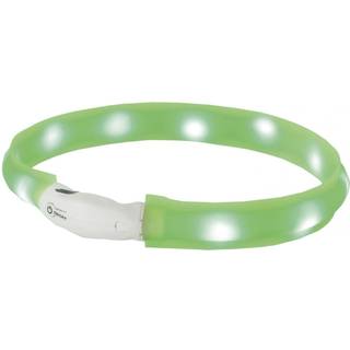 LED halsbånd wide VISIBLE blå/grøn - Green - L