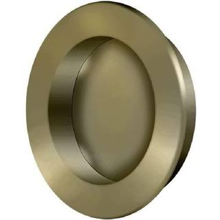 Deltana FP238U5 Pocket & Skydedør rundt flush Pull Antique Brass