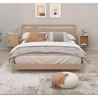 Væghængt Sengebord 50X30X47 Cm - 2 / Sonoma-eg