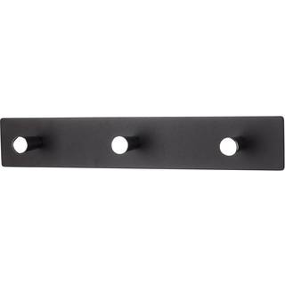 Millex Melody knagerække, 3 knager, 28 cm, sort/krom