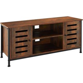 Tv-bord Carlow 110x41,5x50,5cm - Industrielt mørkt træ, rustikt