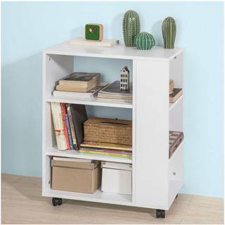 SoBuy Printervogn FBT68-W - Hvid multifunktionsvogn med hjul
