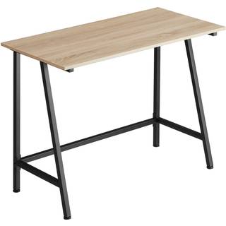 Skrivebord Newton 100x50x77cm - Industrielt lyst træ, egetræ Sonoma