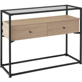 Konsolbord Reading 101,5x41,5x80,5cm - Industrielt lyst træ, egetræ Sonoma