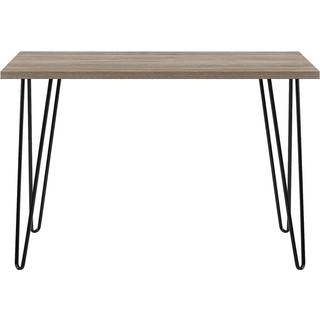 Skrivebord i Oak Look med ben i Metal Black