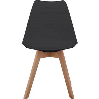 Spisestuestol 2 Pakke Sort