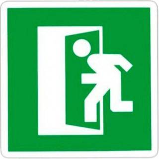Apli D-sign klistermærke Nødudgang 114x114mm