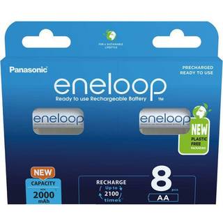 Panasonic eneloop AA Genopladelige batterier 8 stk. BK-3MCDE/8BE