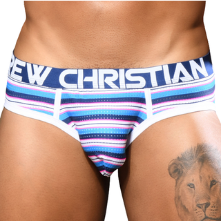 Newport Mesh Stripe Brief w/ Almost Naked Large