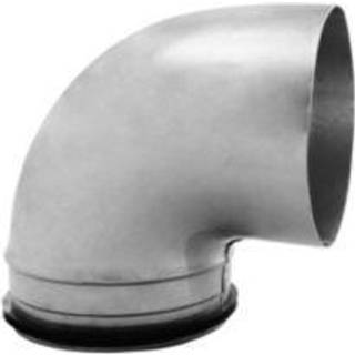 kort bøjning Ø250 90 gr. galvaniseret muffe / nippel