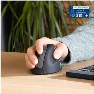 R-Go Tools R-Go HE Break - vertical mouse - small AGR certified for hand size ?165 mm - Bluetooth 5.0 - black - Vertical mouse - Optisk - 5 knapper - Sort