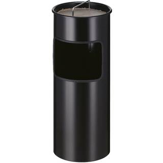 Affaldsspand med askebæger 30 liter ilddæmpende sort