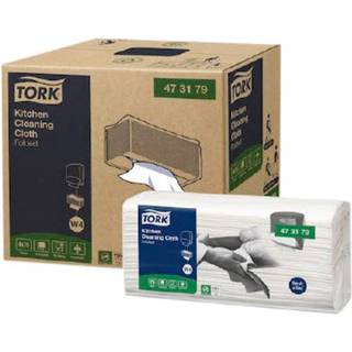 Tork 473179 Køkken aftørringsklud W4 hvid 75stk