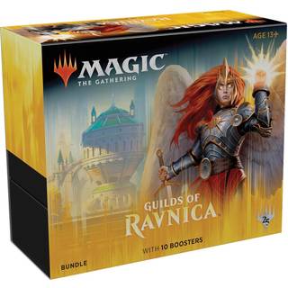 Magi: The Gathering Guilds of Ravnica Bundle | 10 Booster Packs + Land Cards (230 kort) | Tilbeh?r