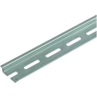 Weidmüller DIN skinne TS35X7,5 med huller 5,2X25 galvanizeret L=2m