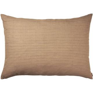 Brown Cotton Cushion Large - Stripe