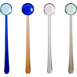 Lyngby Glas Glasskeer 18 cm 4 stk Assorterede