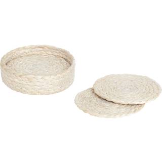 Dixie Elin coasters Ø10,5 cm 6-pak Hvid