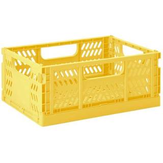 3 Sprouts - Modern Folding Crate Medium Yellow